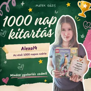 1000 nap kitartás – Alexa14 példája mindenkinek inspiráció