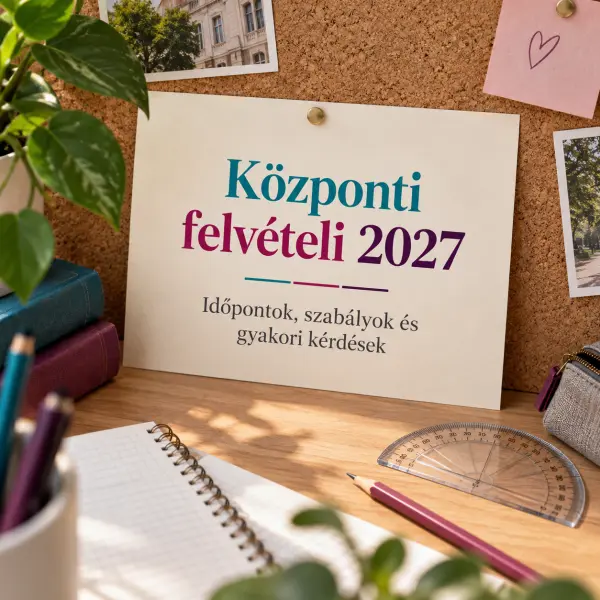 Mikor lesz a 2027-es központi írásbeli, mit lehet vinni, hogyan pontoznak, és mennyi idő van? Itt vannak a válaszok a leggyakoribb felvételi kérdésekre