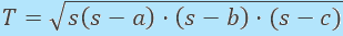 hérón-képlet háromszögterület