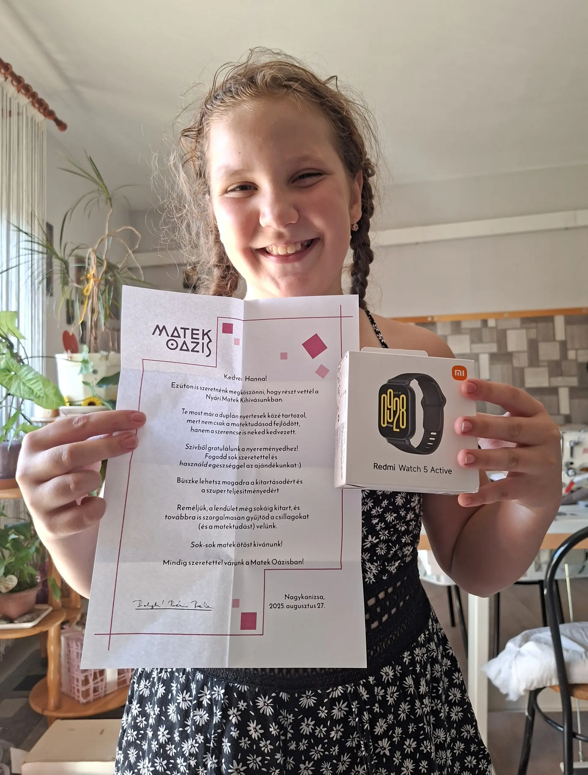 Szalai Hanna, tanuló