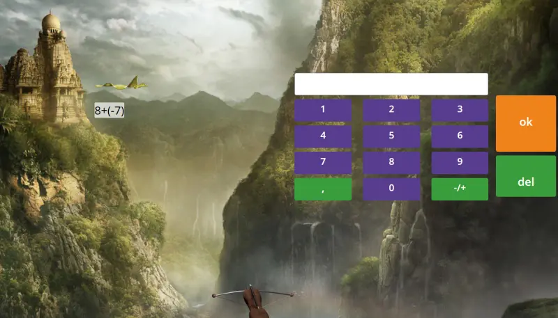 Gyakorló játék a 8. osztályos matek tananyagban