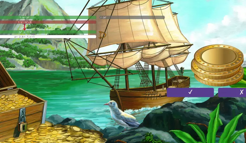 Gyakorló játék a 9. osztályos matek tananyagban