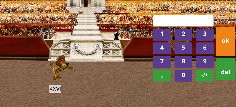 Játék: Római számok gyakorlása