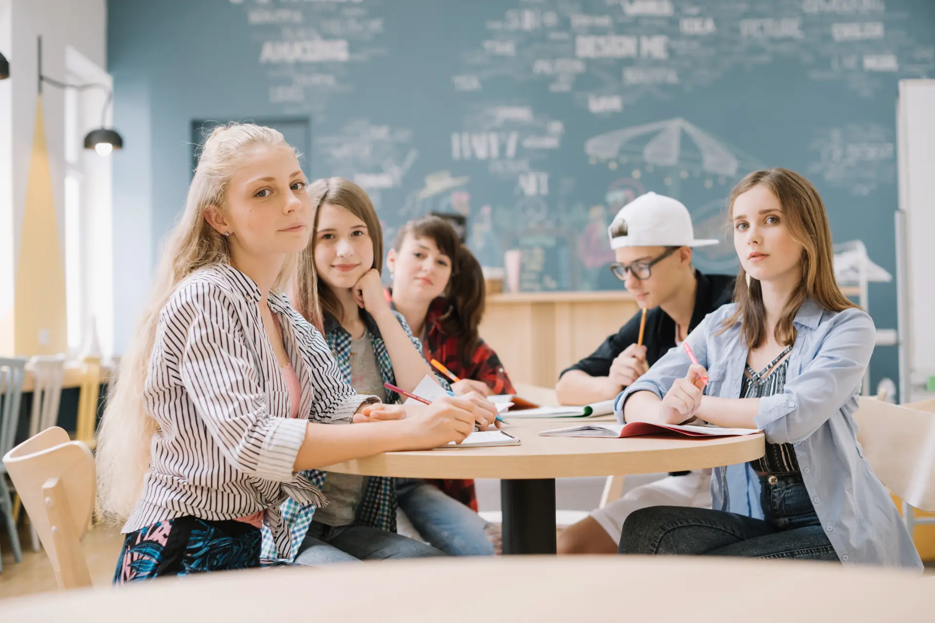 érettségiző diákok